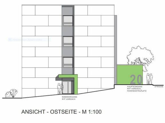 Hochschule Gebäude 20 - Ansicht Ostseite