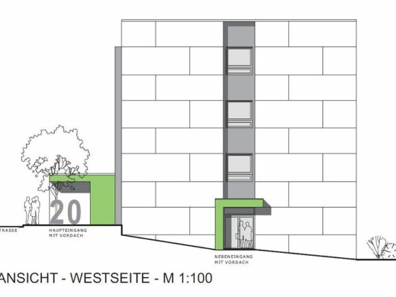 Hochschule Gebäude 20 - Ansicht Westseite